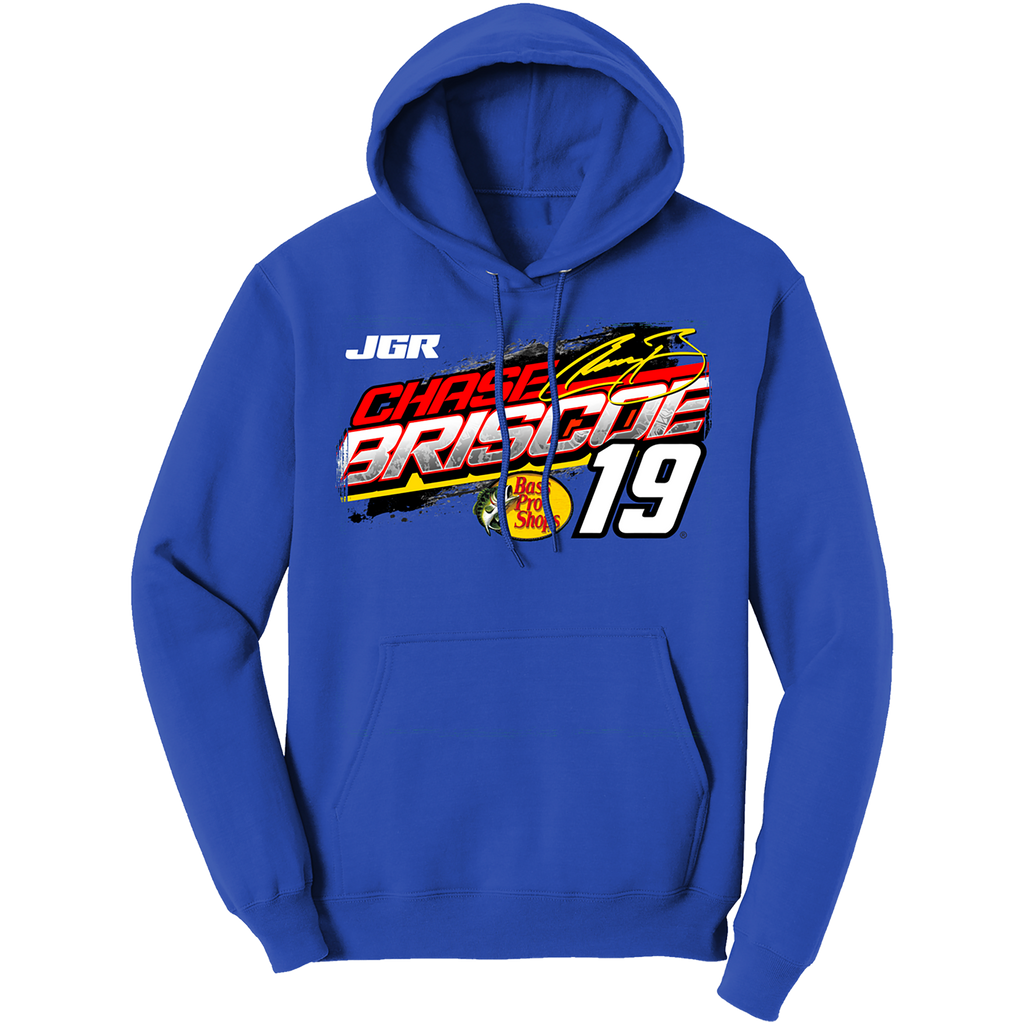 Chase Briscoe Royal 2-Spot Bass Pro Shops Car Hoodie – Joe Gibbs