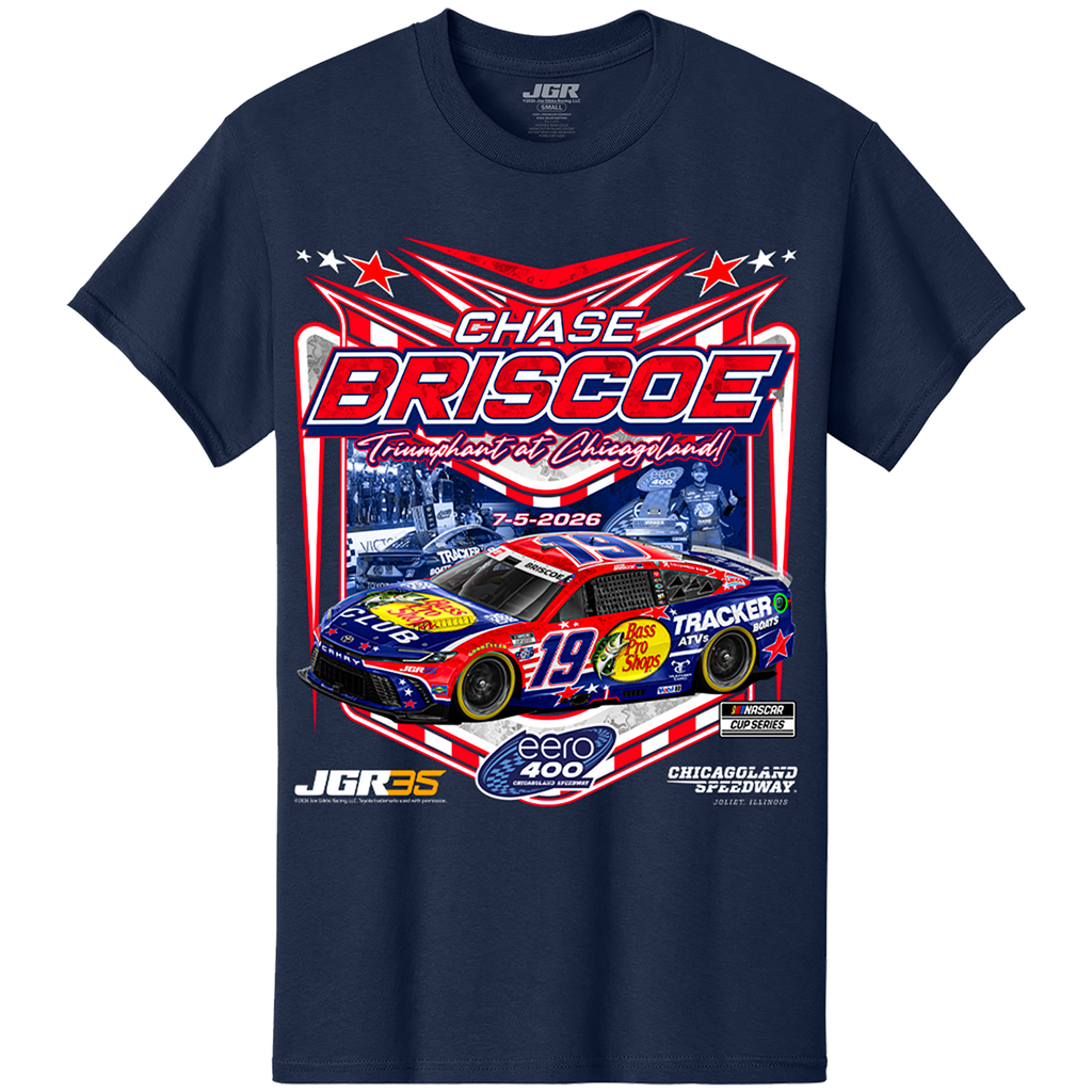 Chase Briscoe 2026 Chicagoland WIN Tee – Joe Gibbs Racing Store