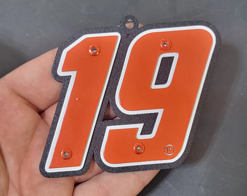 19 Metal Car Number Ornament – Joe Gibbs Racing Store