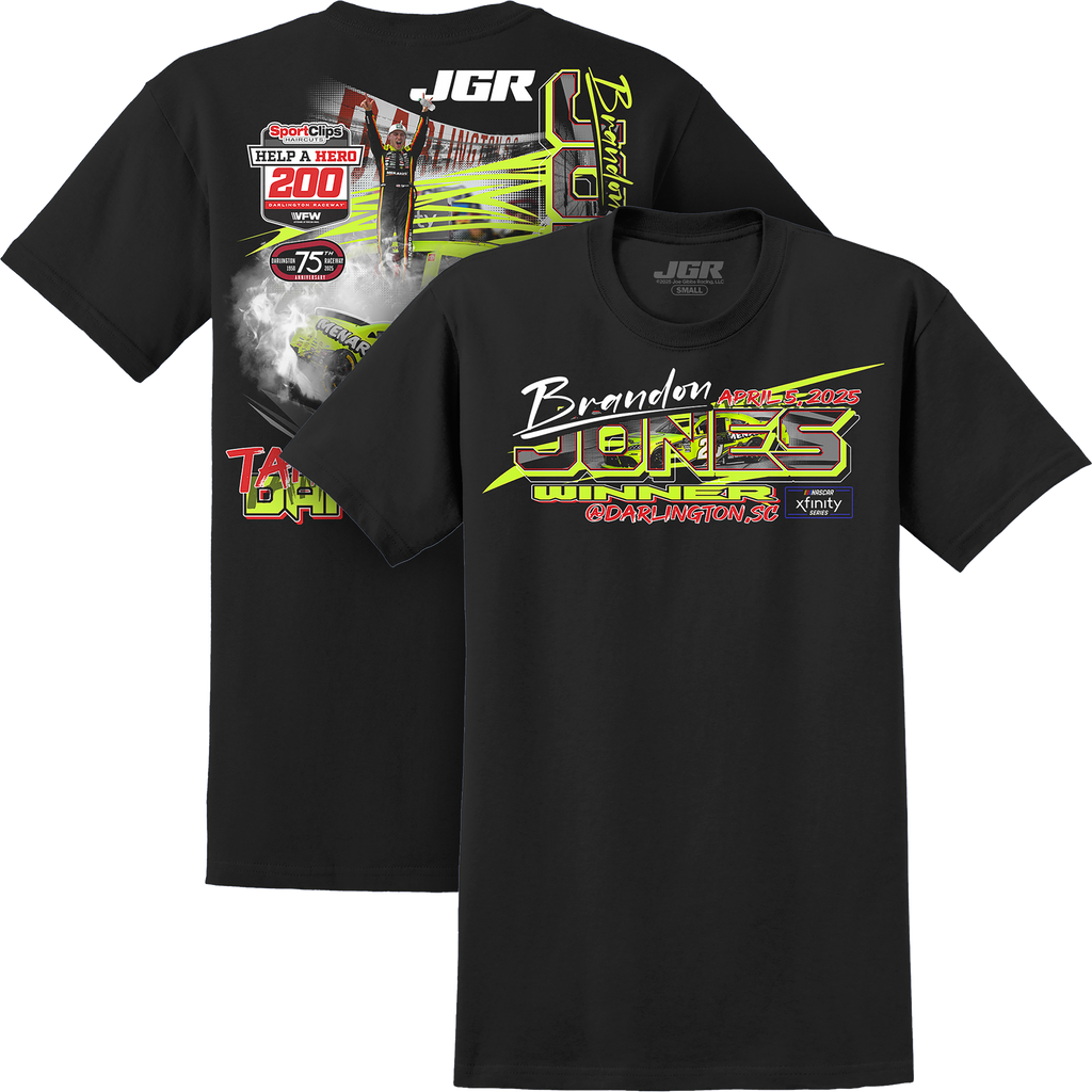 Brandon Jones #20 Darlington Win Tee – Joe Gibbs Racing Store