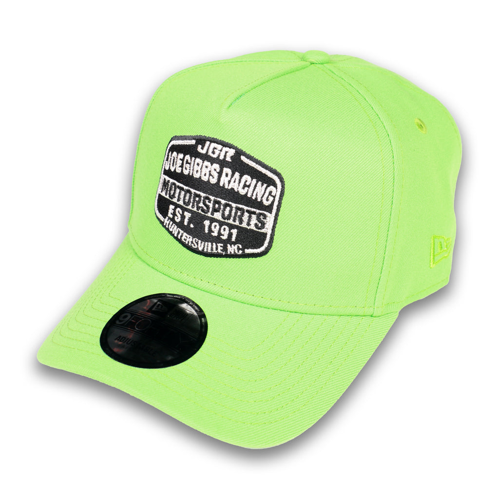 JGR Neon Patch Lime New Era 940AF Hat – Joe Gibbs Racing Store
