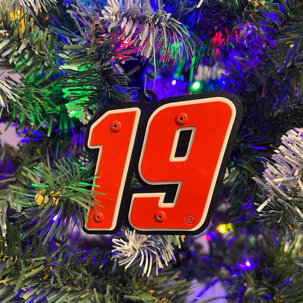19 Metal Car Number Ornament – Joe Gibbs Racing Store
