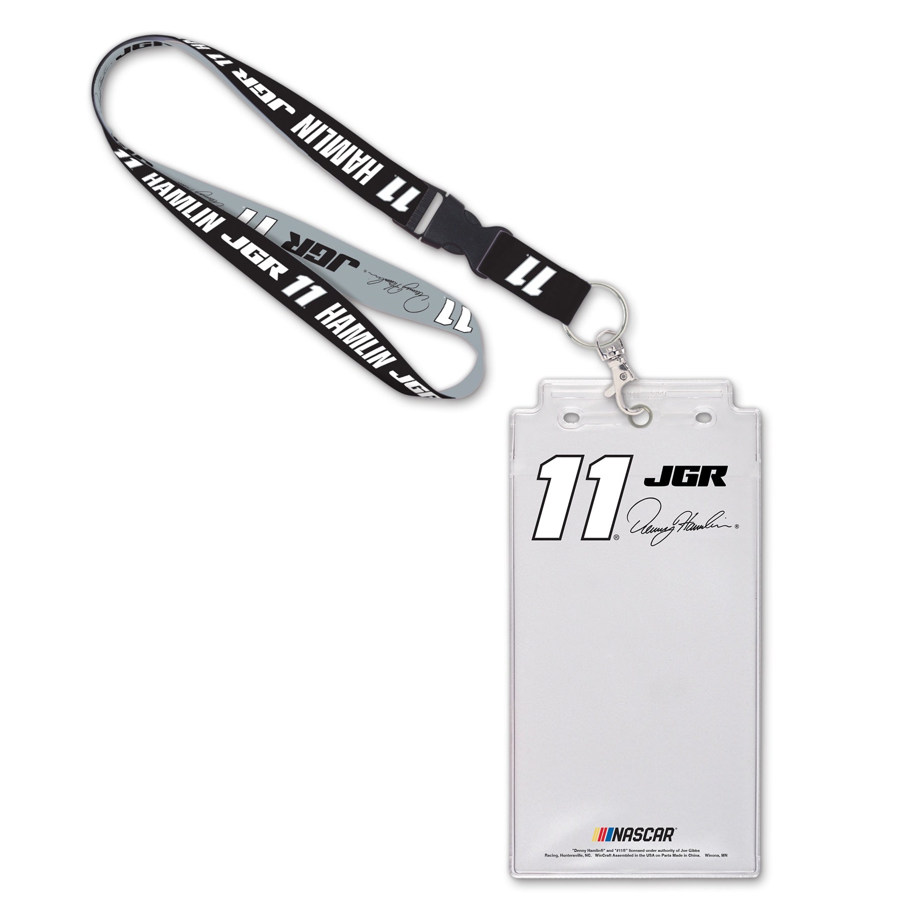 Denny Hamlin Credential Holder w/Lanyard – Joe Gibbs Racing Store