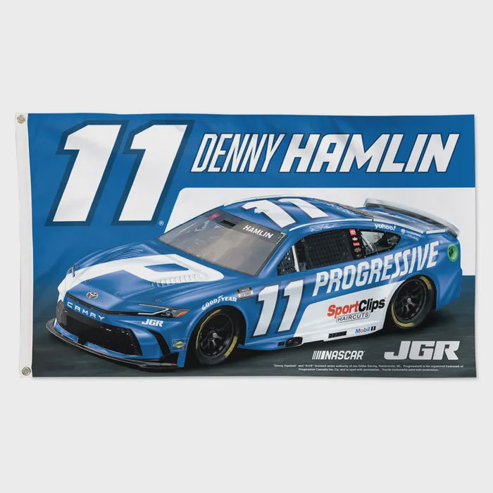 Denny Hamlin #11 Progressive Deluxe 3' x 5' Flag
