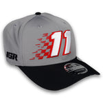 Denny Hamlin No. 11 New Era Checkers 970 Stretch Snap Hat