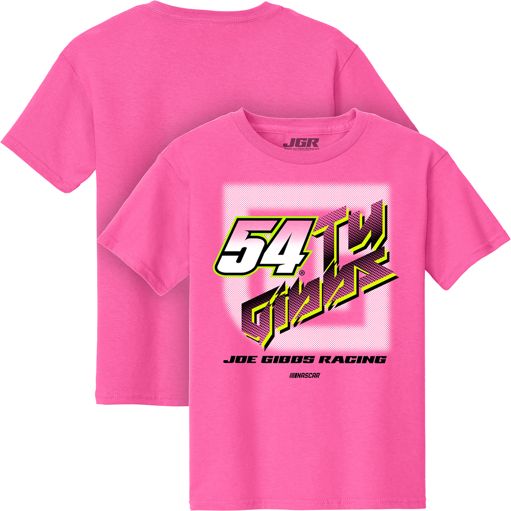 Ty Gibbs #54  YOUTH Neon Pink Tee