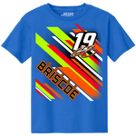 Chase Briscoe #19 YOUTH Neon Blue Tee