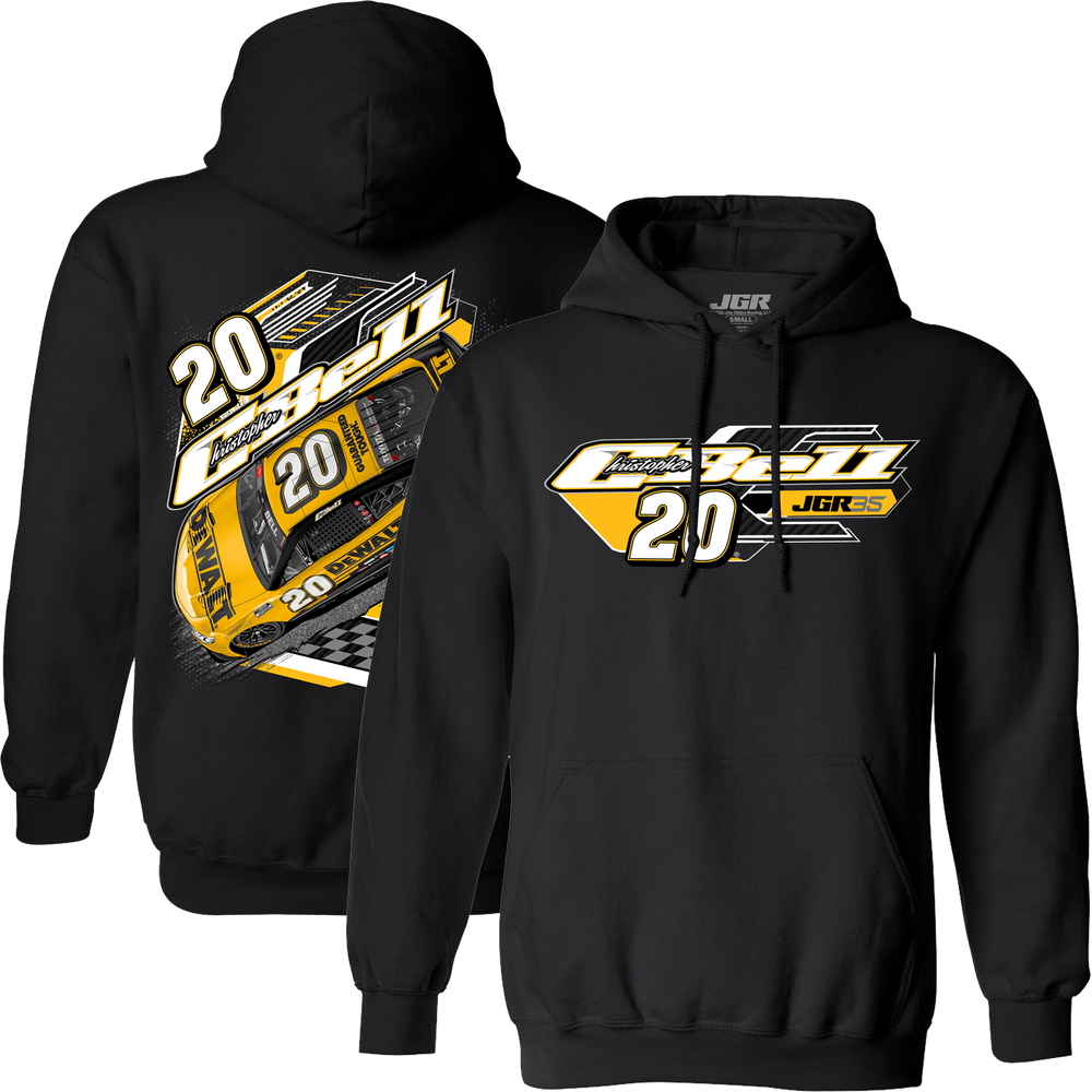 2026 Christopher Bell DeWalt Black 2-Spot Car Hoodie – Joe Gibbs