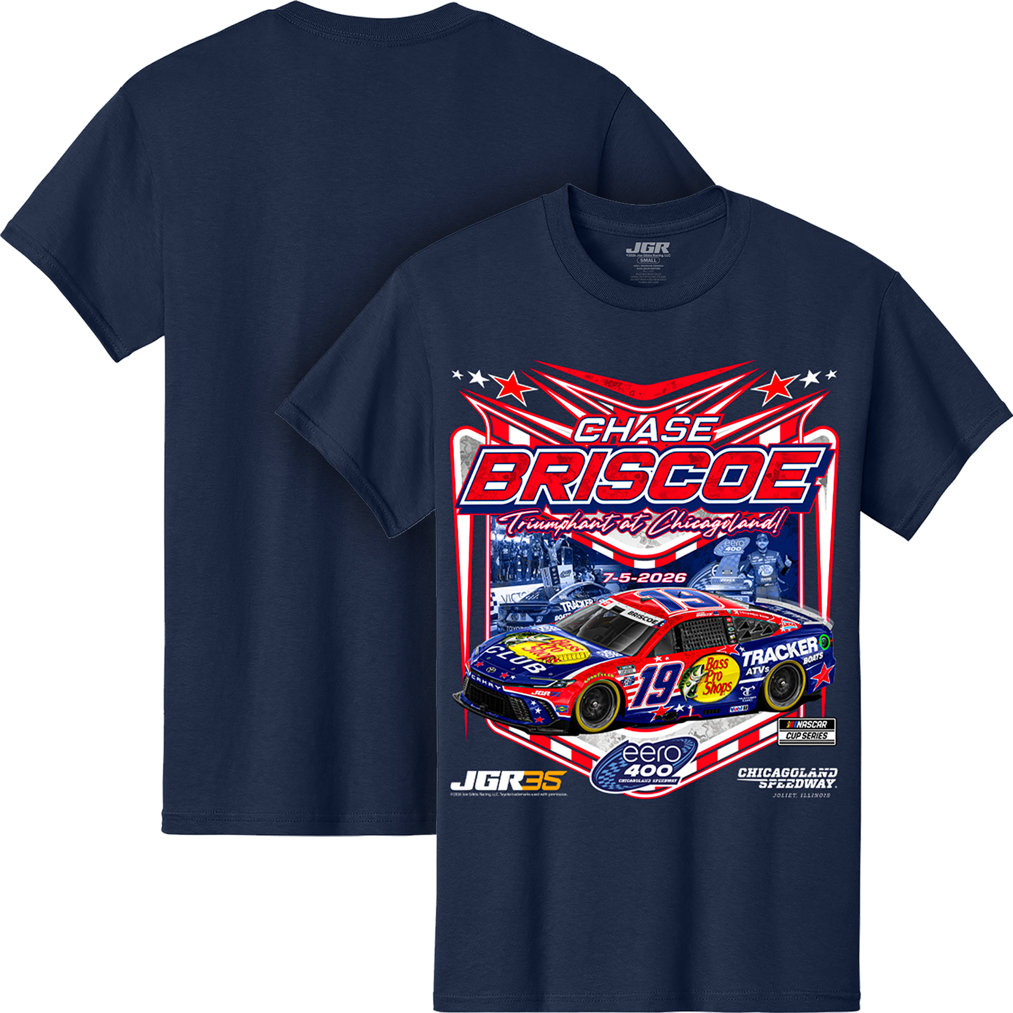 Chase Briscoe 2026 Chicagoland WIN Tee – Joe Gibbs Racing Store