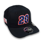 Christopher Bell No. 20 New Era 970 SS Checks USA Navy