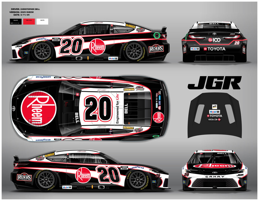 AUTOGRAPHED 2025 1:24 Christopher Bell Rheem