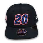 Christopher Bell No. 20 New Era 970 SS Checks USA Navy