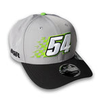 Ty Gibbs No. 54 New Era Checkers 970 Stretch Snap Hat
