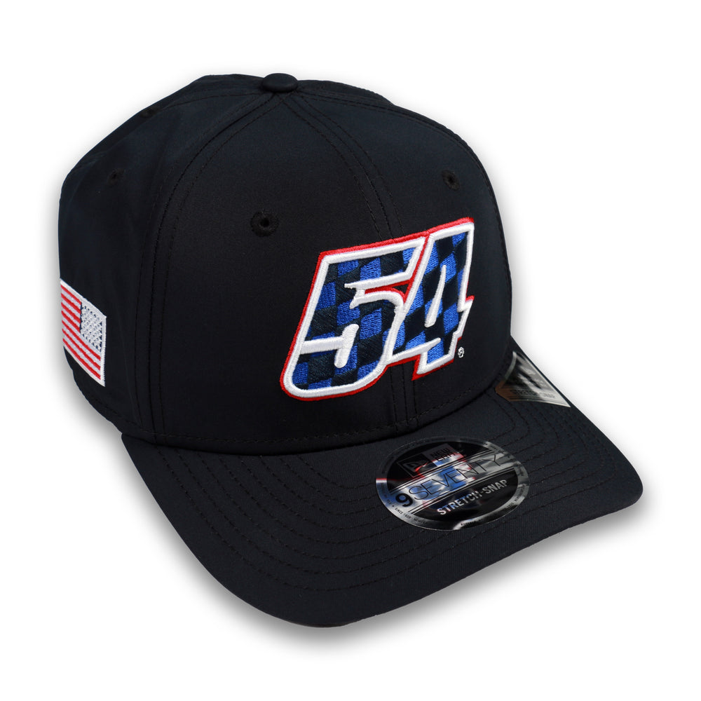 Ty Gibbs No. 54 New Era 970 SS Checks USA Navy