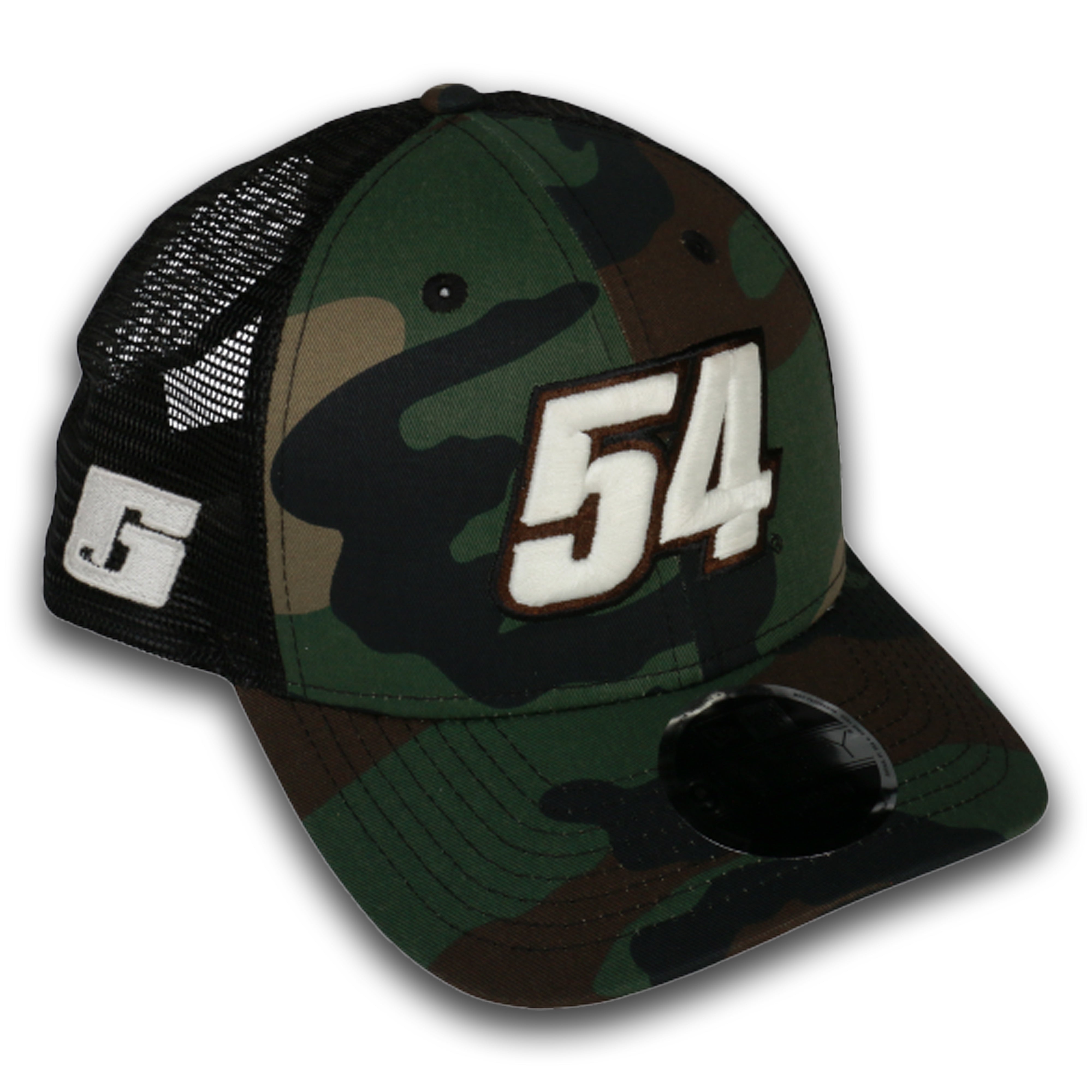Wrangler Racing Team Camo Trucker Hat 2026 JGR CAMO USA 250th Anniversary 940 Trucker Hat – Joe  main image 3