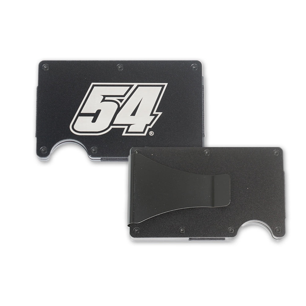 No. 54 Aluminum Engraved Wallet - Black