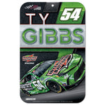 Ty Gibbs No. 54  Plastic Sign 11" x 17