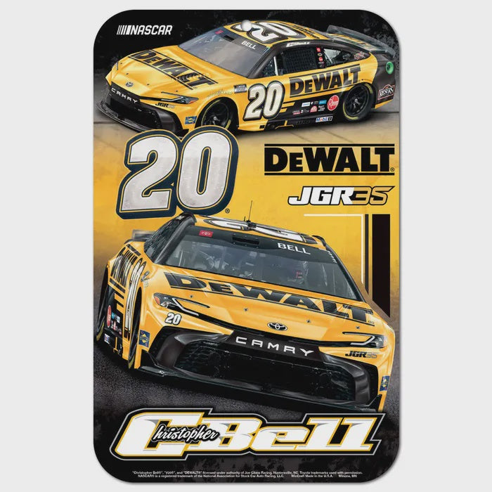 額装済/Car Lift Connecticut（クリス プライタス）/ポスター 2026 Christopher Bell 11x17 DeWalt Plastic Sign – Joe Gibbs Racing
