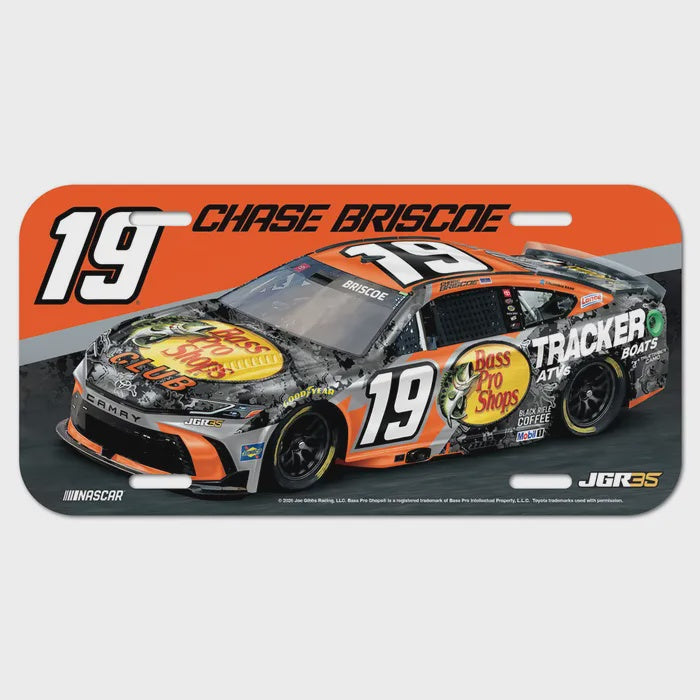 2026 Chase Briscoe License Plate – Joe Gibbs Racing Store