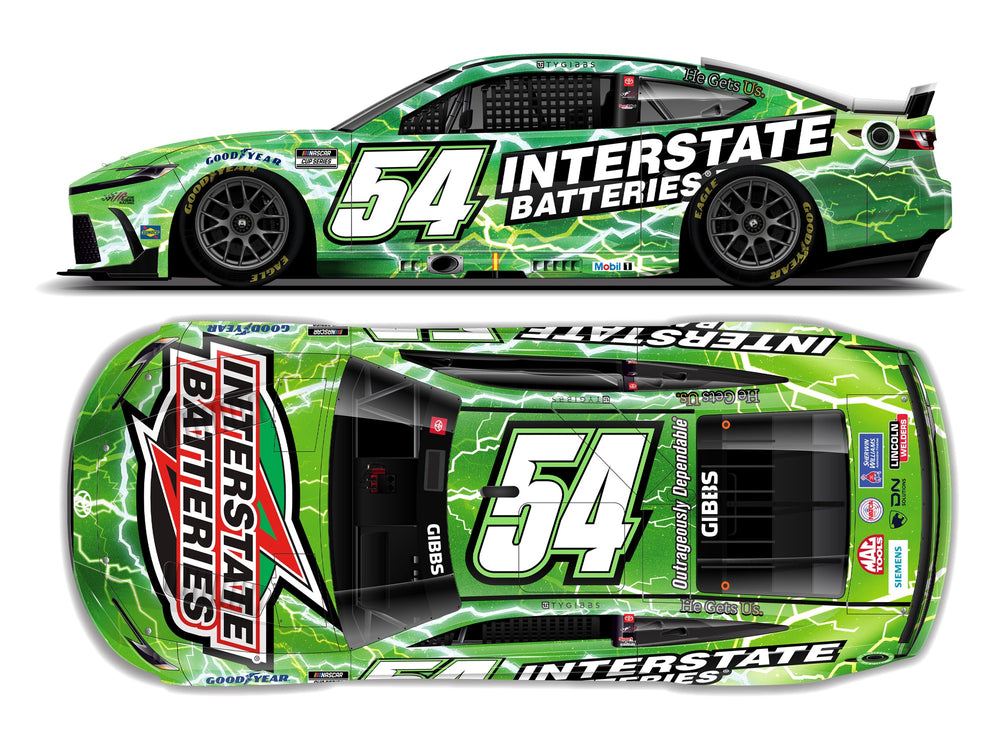 2024 1:64 Ty Gibbs No. 54 Interstate Batteries Toyota Camry XSE  Diecast