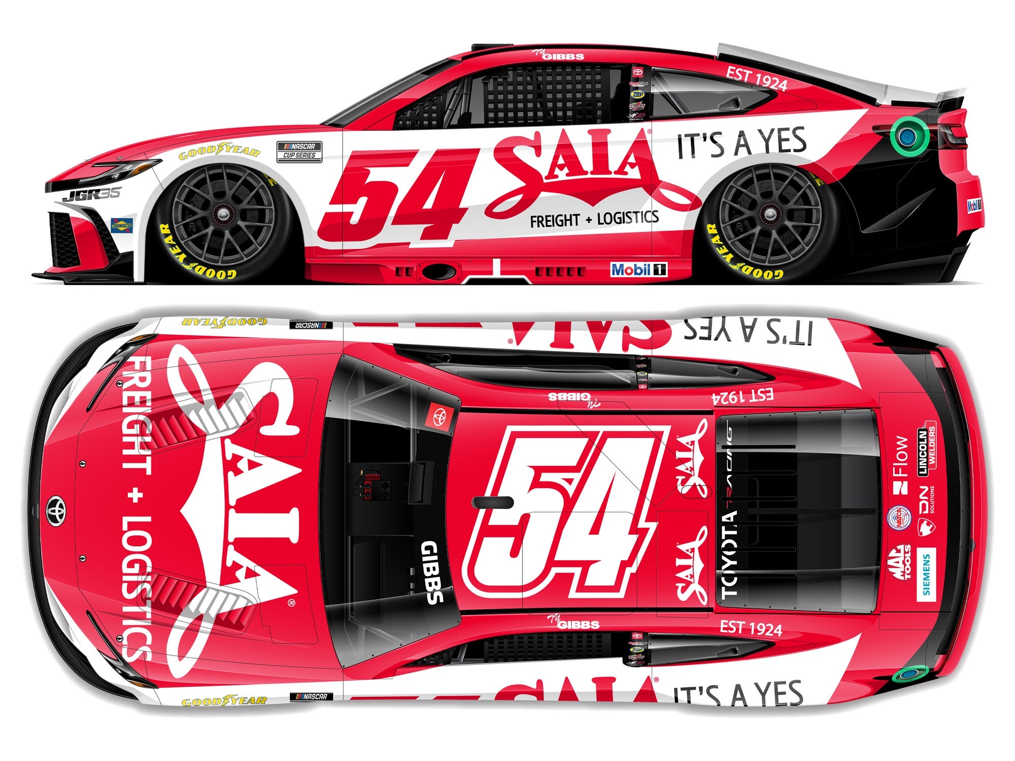 2026 1:64 Ty Gibbs SAIA LTL Freight Diecast – Joe Gibbs Racing Store