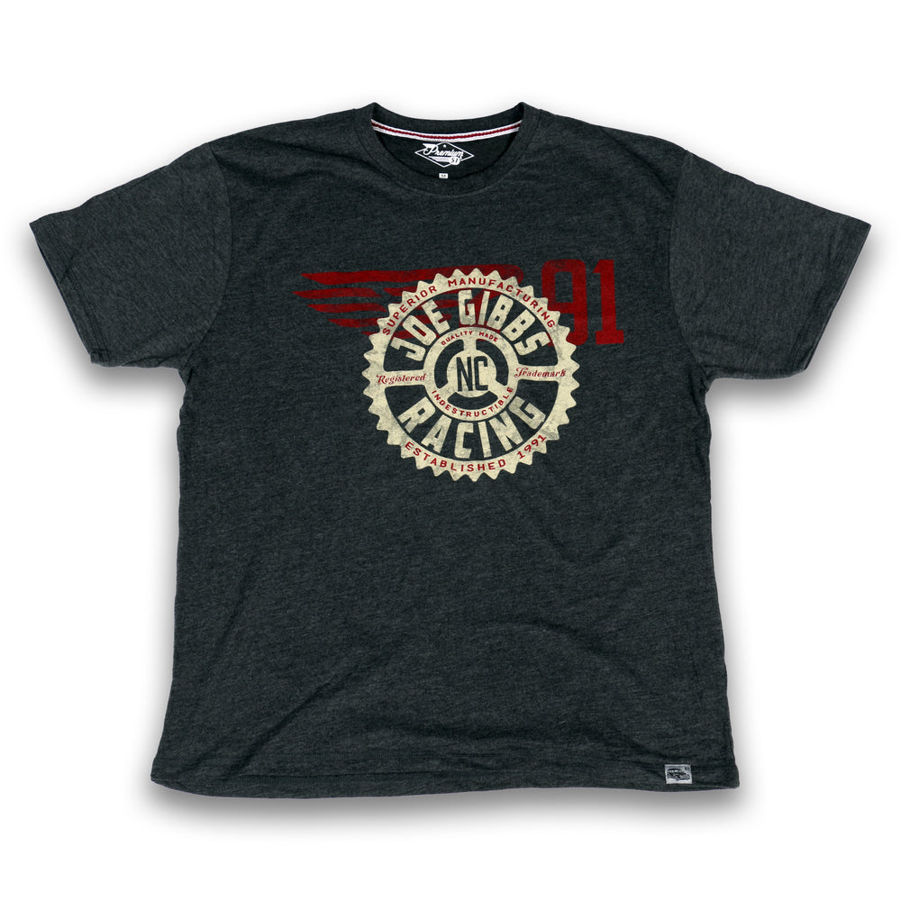 JGR Sueded Heathered SS Tee - Granite