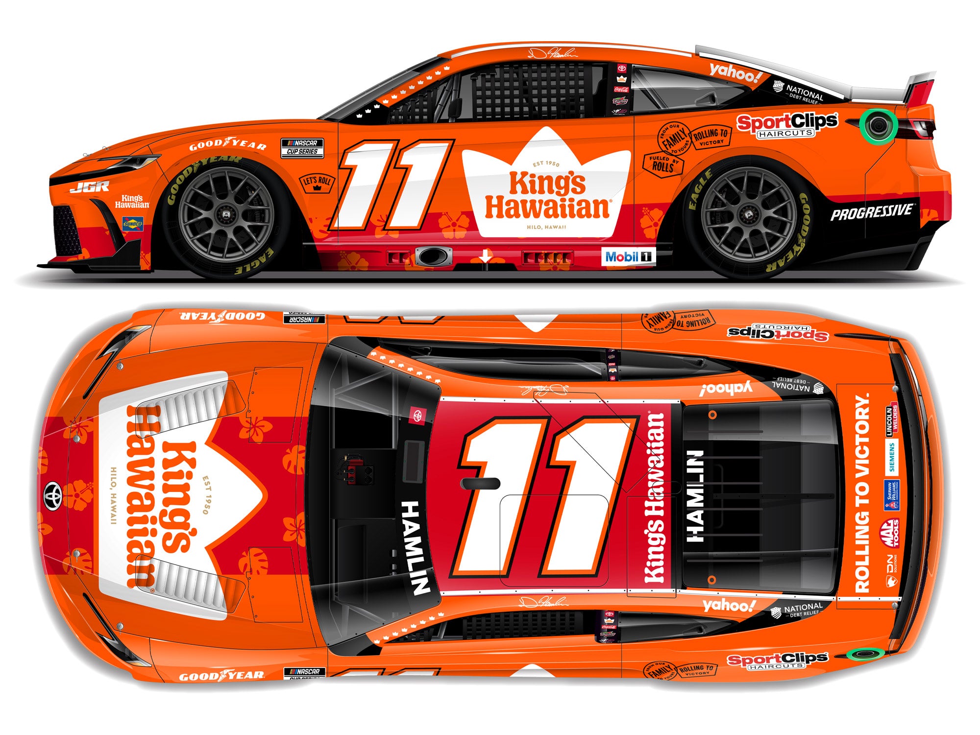 2025 1:24 Denny Hamlin No. 11 King's Hawaiian Diecast – Joe