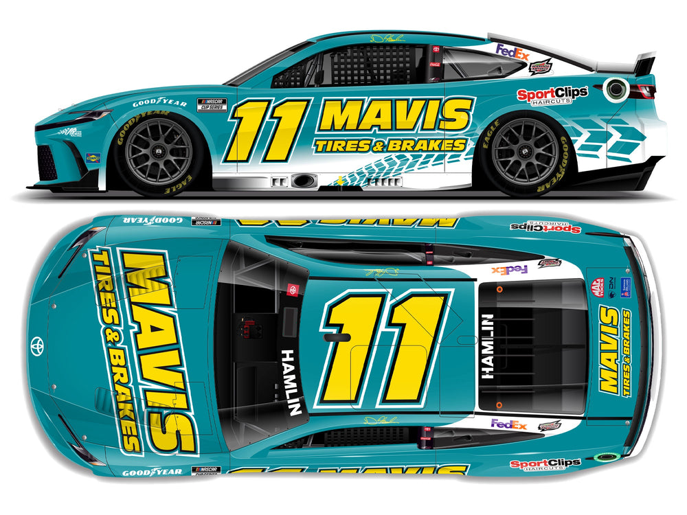 2024 1:24 Denny Hamlin Mavis Tires & Brakes ELITE Toyota Camry XSE Diecast