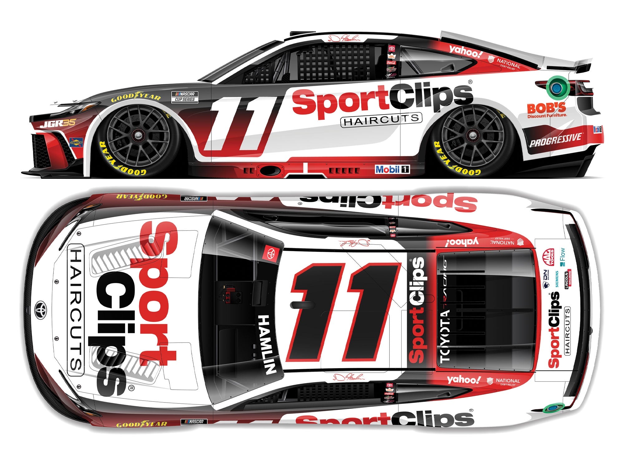 2026 1:24 Denny Hamlin No 11 Sport Clips Diecast – Joe Gibbs
