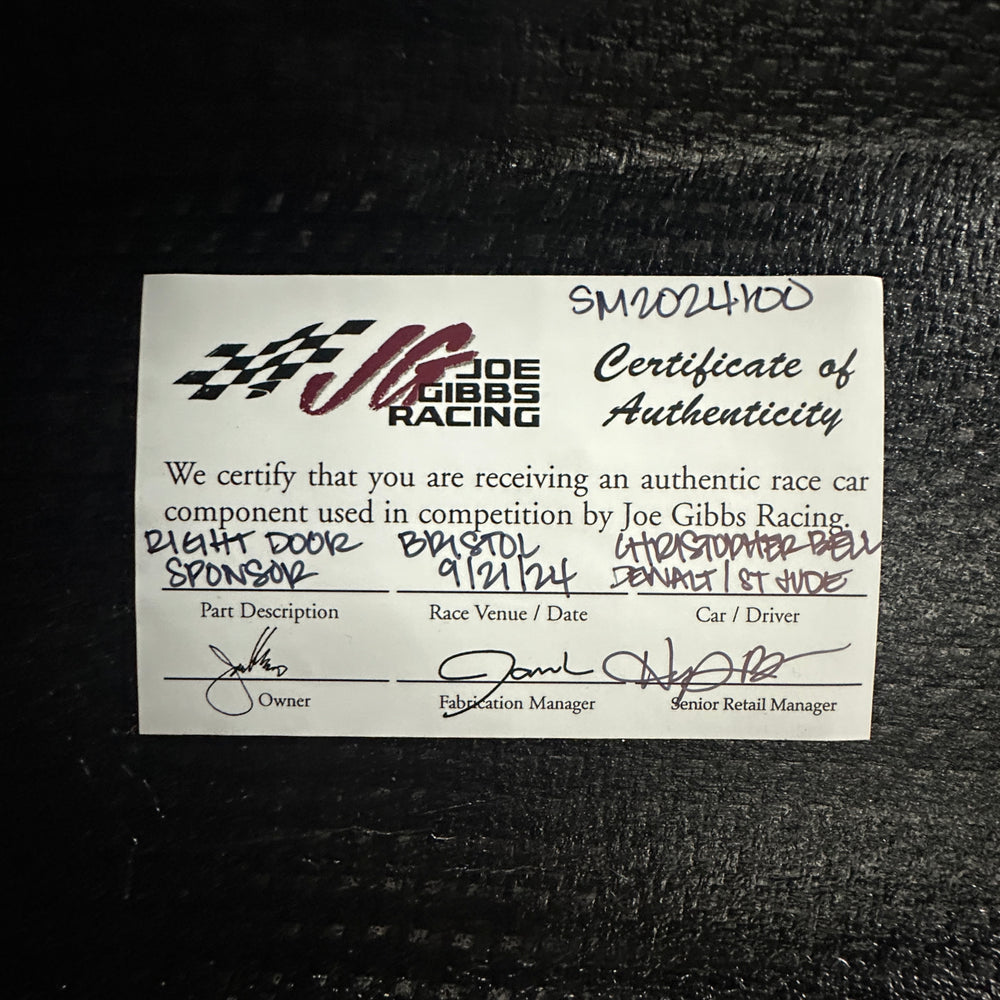 Christopher Bell Right Door Sponsor - Bristol Playoff 9/21/24