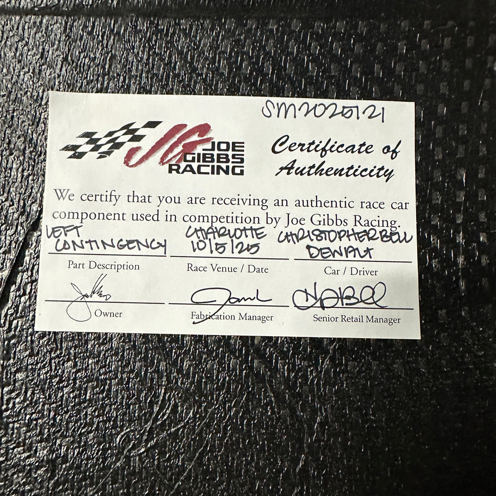 Christopher Bell Left Contingency - Charlotte 10/5/25