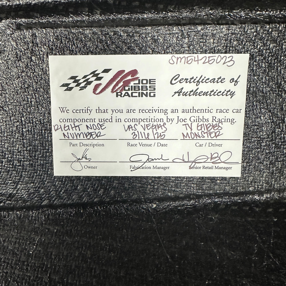 Ty Gibbs Right Nose Number - Las Vegas 3/16/25