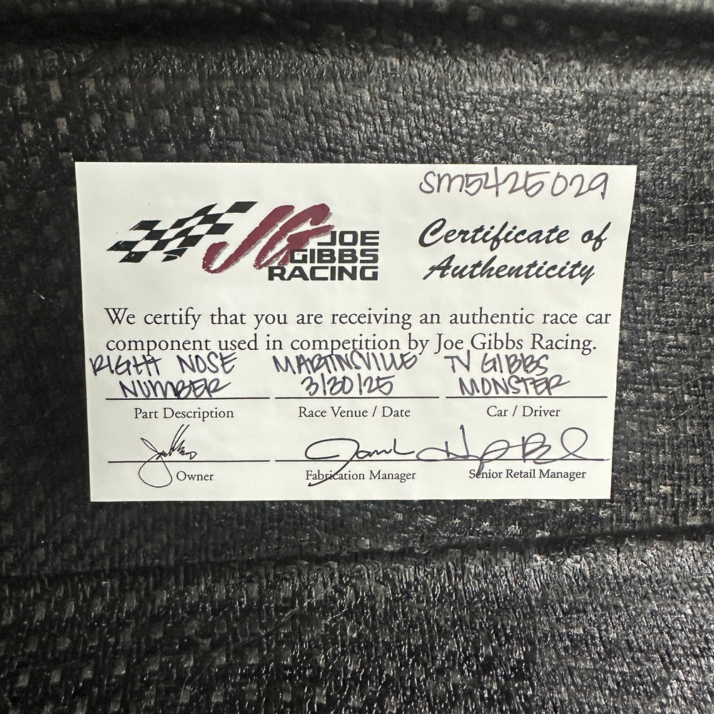 Ty Gibbs Right Nose Number - Martinsville 3/30/25