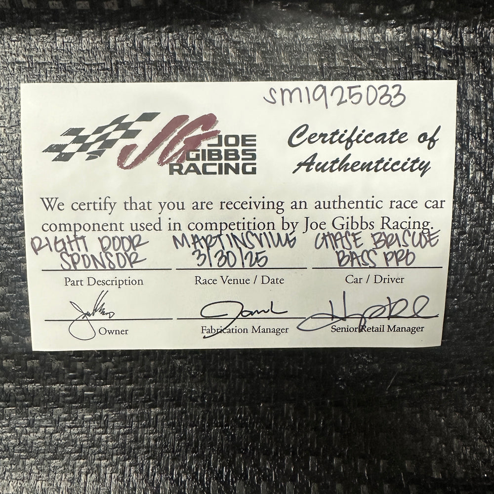 Chase Briscoe Right Door Sponsor  - Martinsville 3/30/25