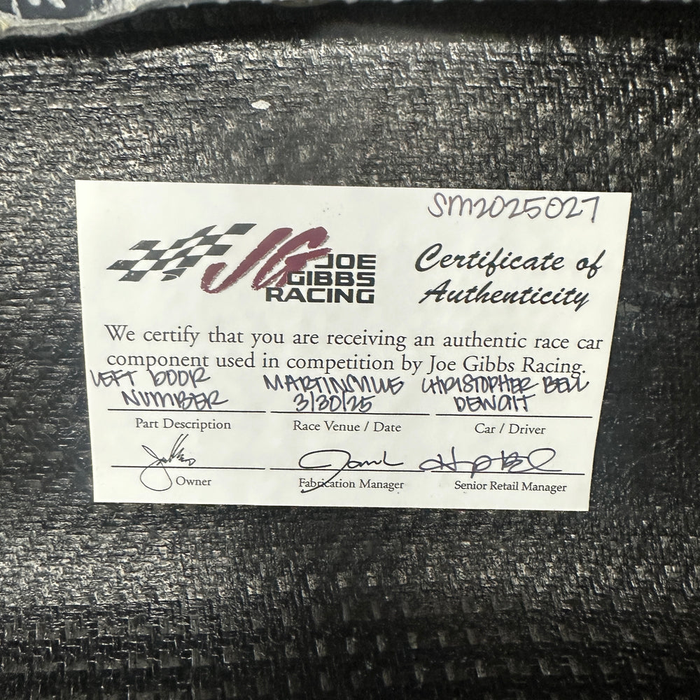 Christopher Bell Left Door Number - Martinsville 3/30/25