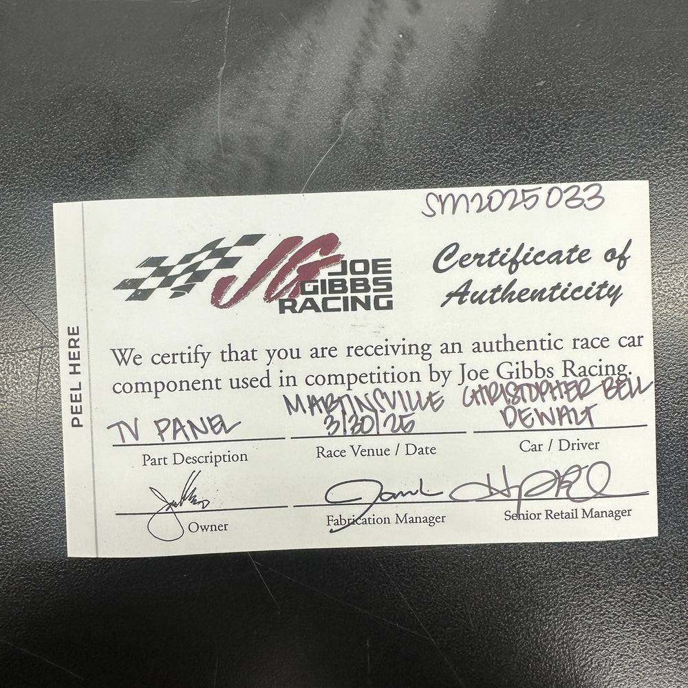 Christopher Bell Right Nose Number - Darlington Throwback 4/6/25