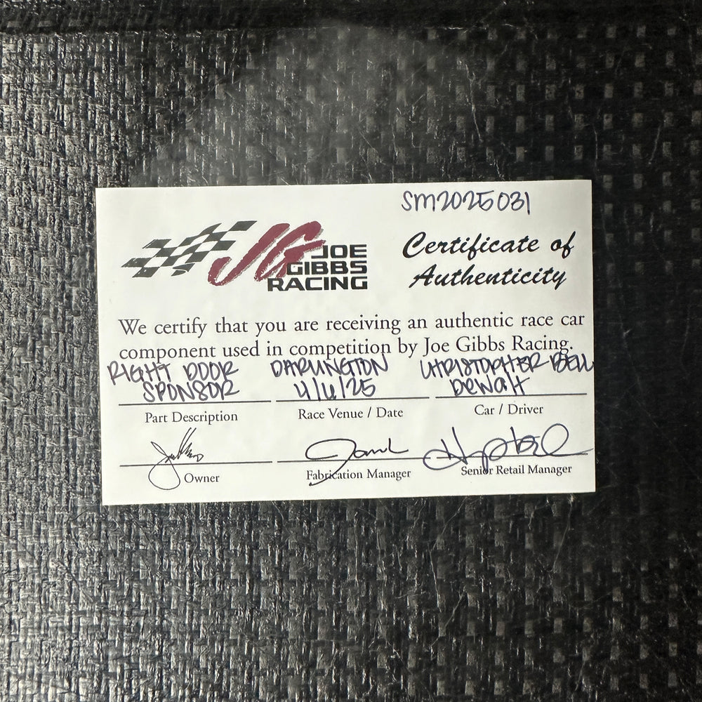 Christopher Bell Right Door Sponsor- Darlington Throwback 4/6/25