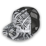 JGR New Era 950 Trucker Black Floral Hat