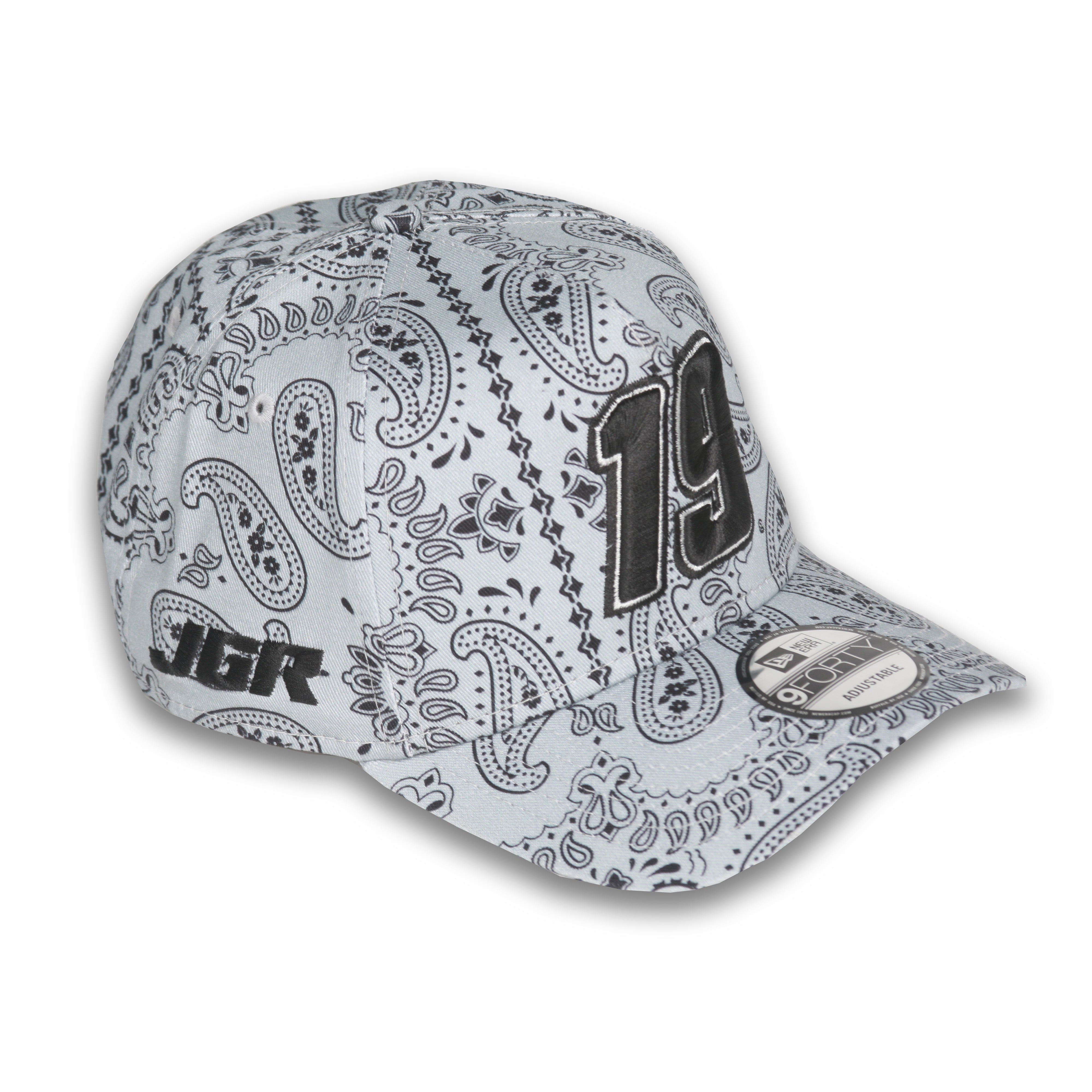 Chase Briscoe No. 19 Gray/Black Paisley 940AF New Era Hat – Joe