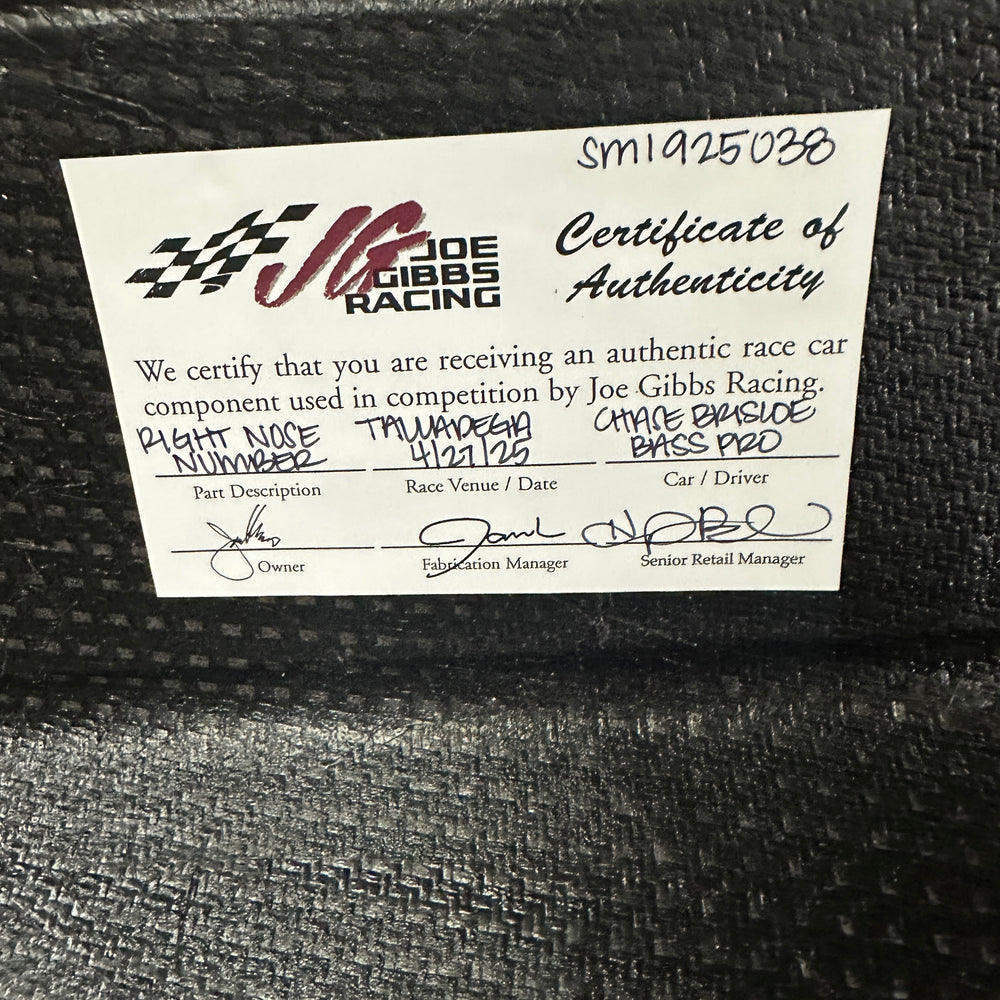 Chase Briscoe Right Nose Number - Talladega 4/27/25