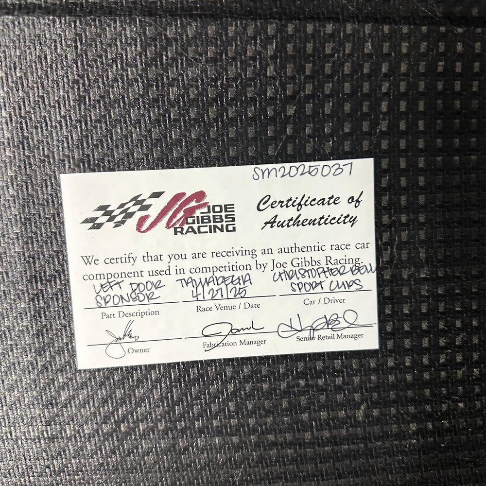Christopher Bell Right Door Sponsor - Talladega 4/27/25