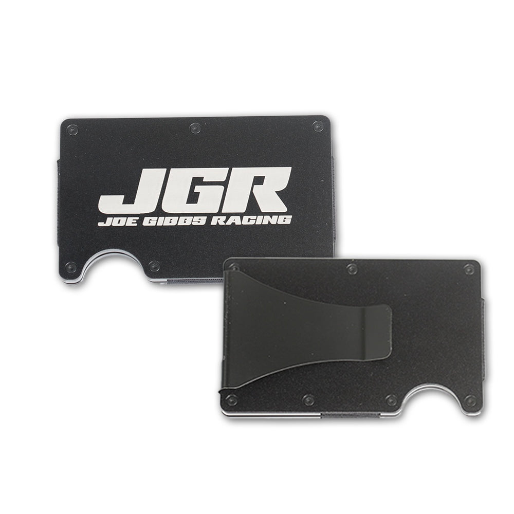 JGR Aluminum  Engraved Wallet - Black