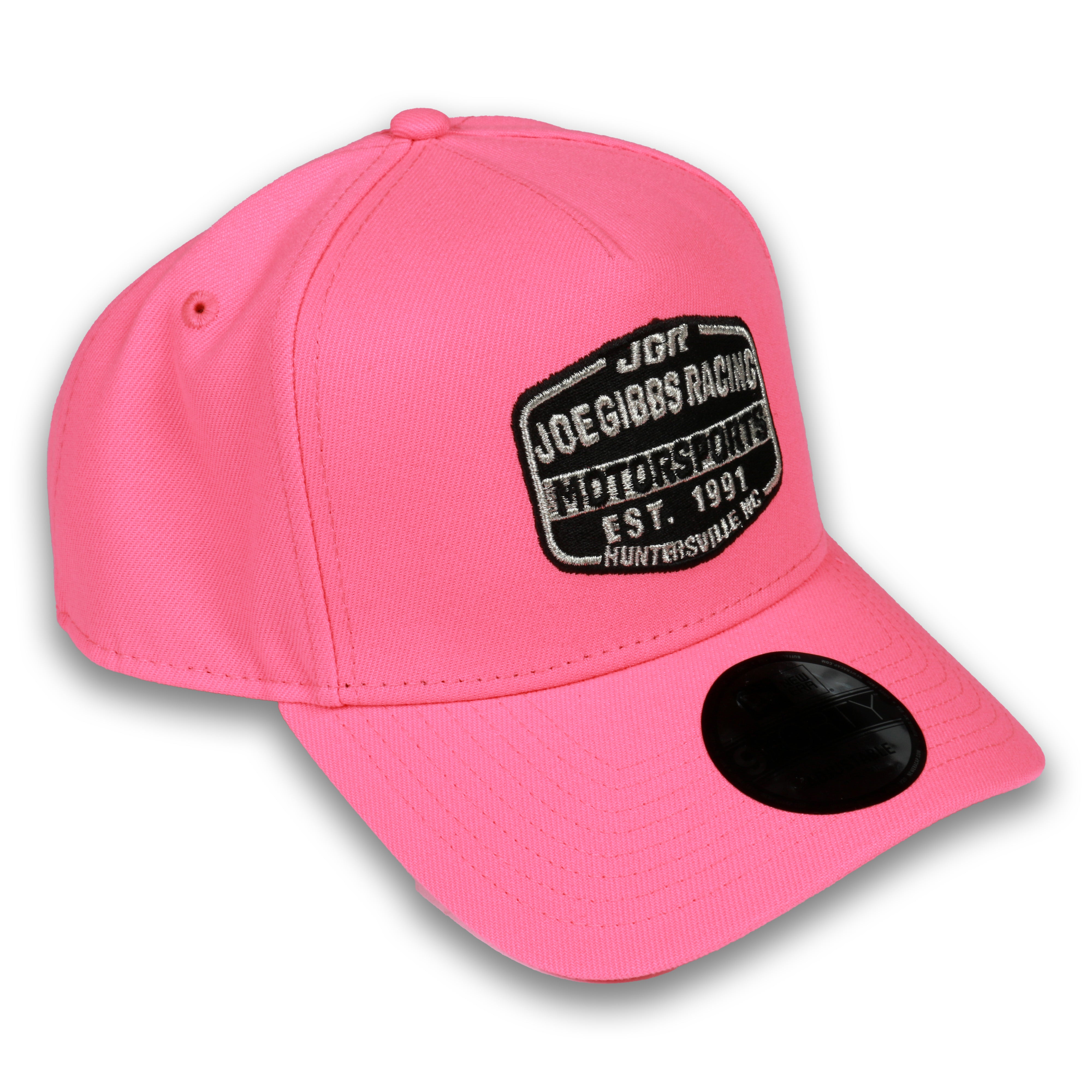 JGR Neon Patch Pink Rose New Era 940AF Hat – Joe Gibbs Racing Store