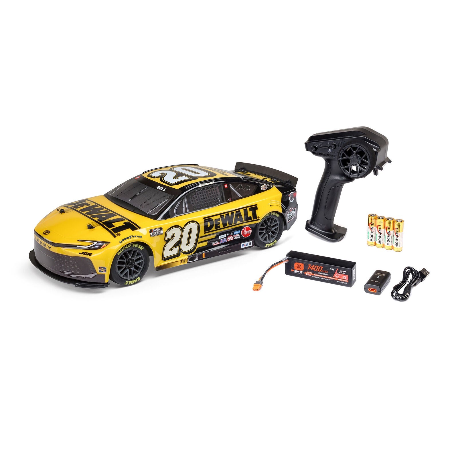 Christopher Bell #20 DeWalt 2025 Toyota Camry 1/12 LOSI RC Car