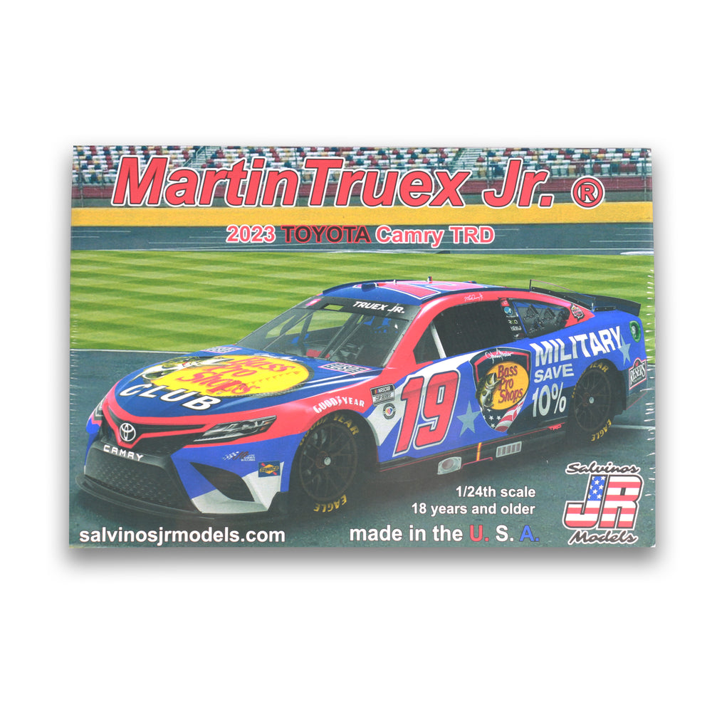 2023 Martin Truex Jr.  Salvino's Patriotic Bass Pro Shops Toyota Camry TRD 1:24 Scale Model Kit