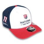 Denny Hamlin No. 11 New Era 970 SS National Debt Relief Hat