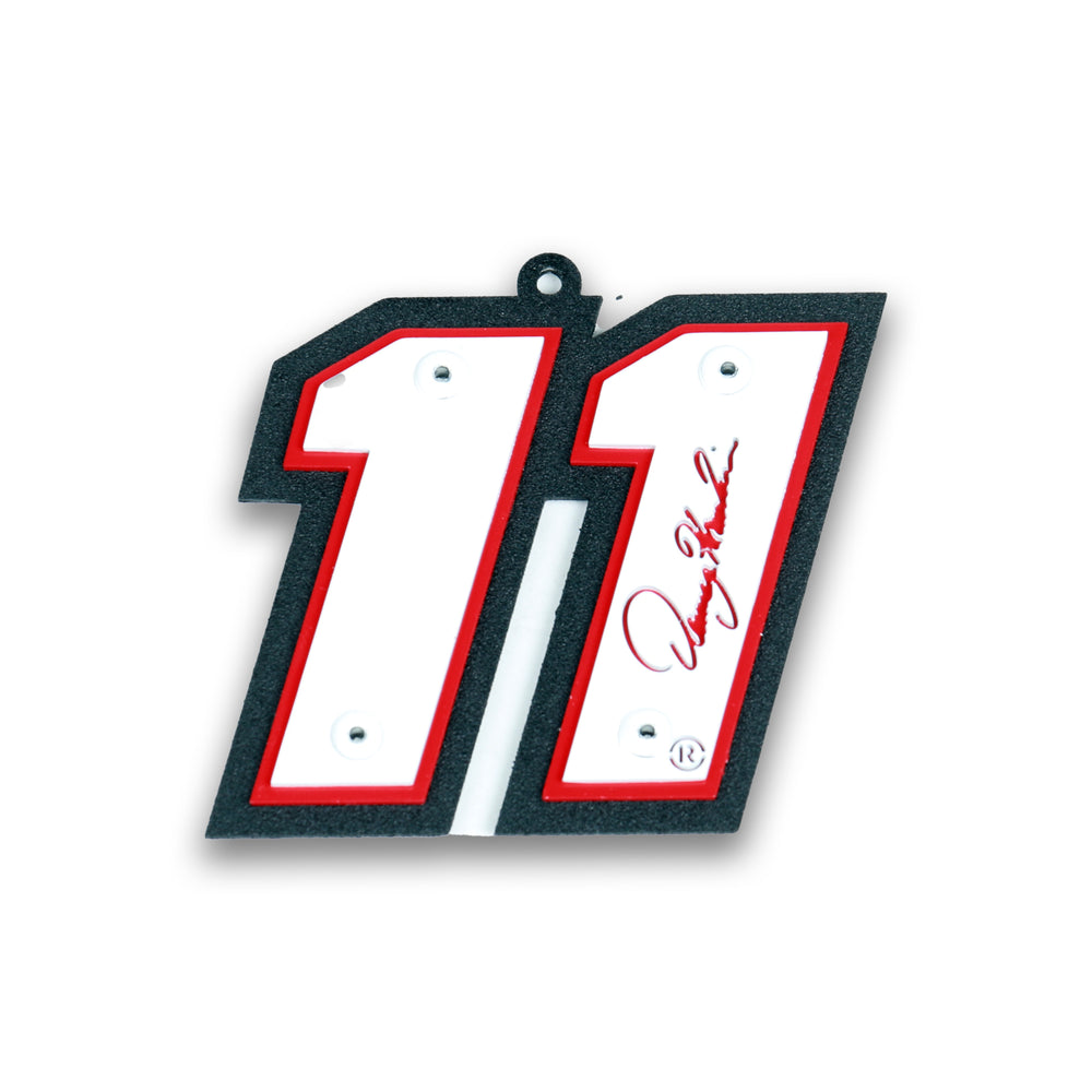 Denny Hamlin #11 Metal Car Number Ornament