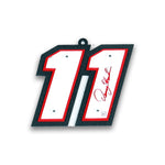 Denny Hamlin #11 Metal Car Number Ornament