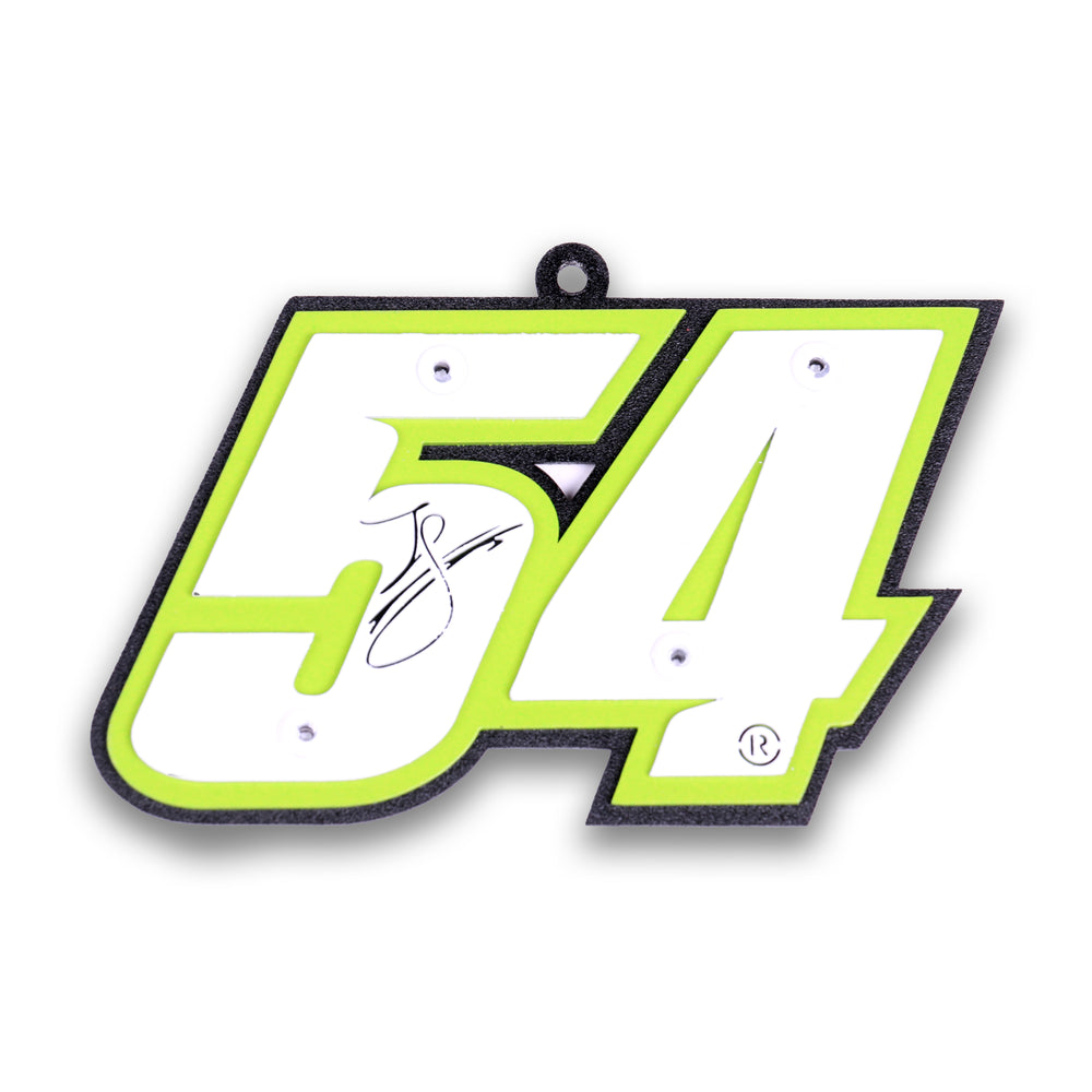 Ty Gibbs #54 Metal Car Number Ornament