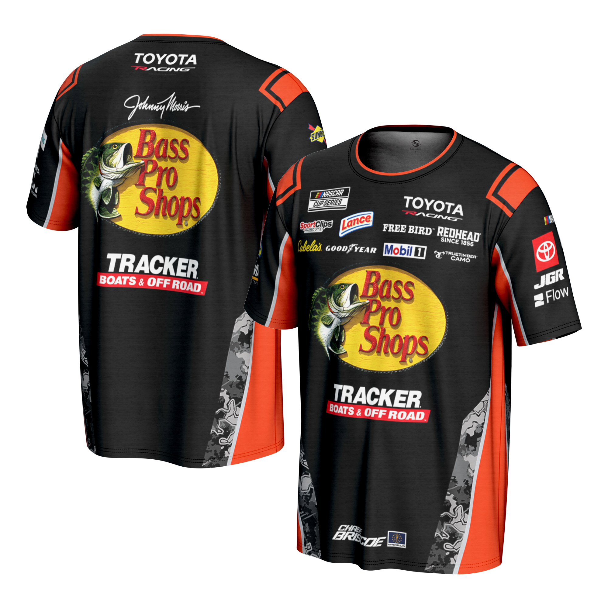 team dream team ベスト　プレオーダー品 2026 Chase Briscoe YOUTH Bass Pro Shops Uniform Tee – Joe Gibbs